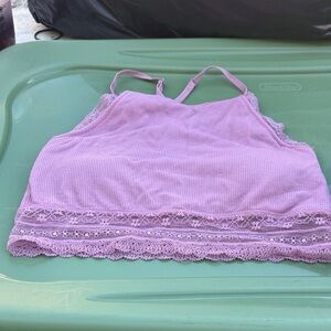 BKE Lavender Lace Cami Top